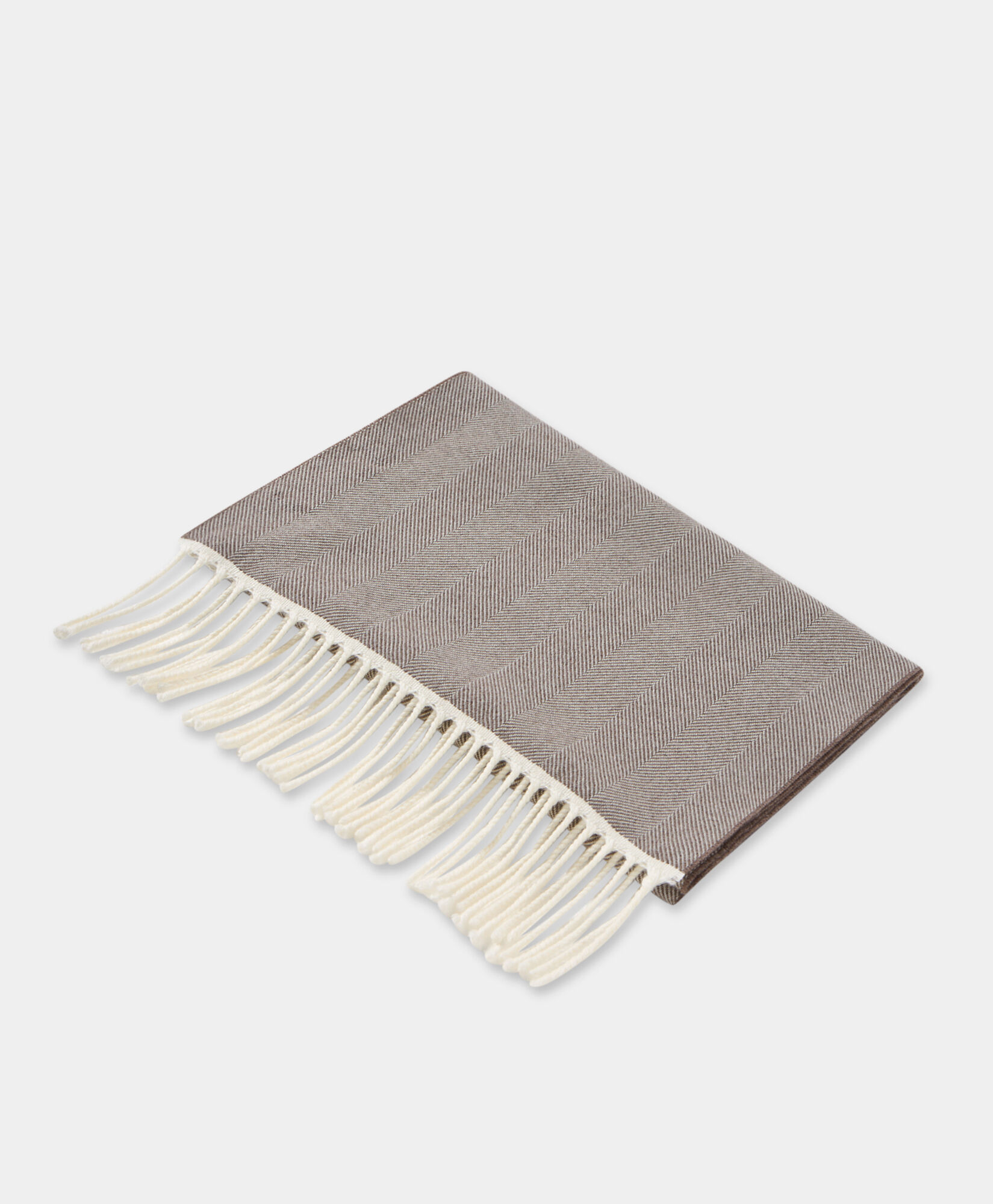 Brooks Brothers Chevron Wool Scarf Brown ACSCF017WOPWO001BRWNF001