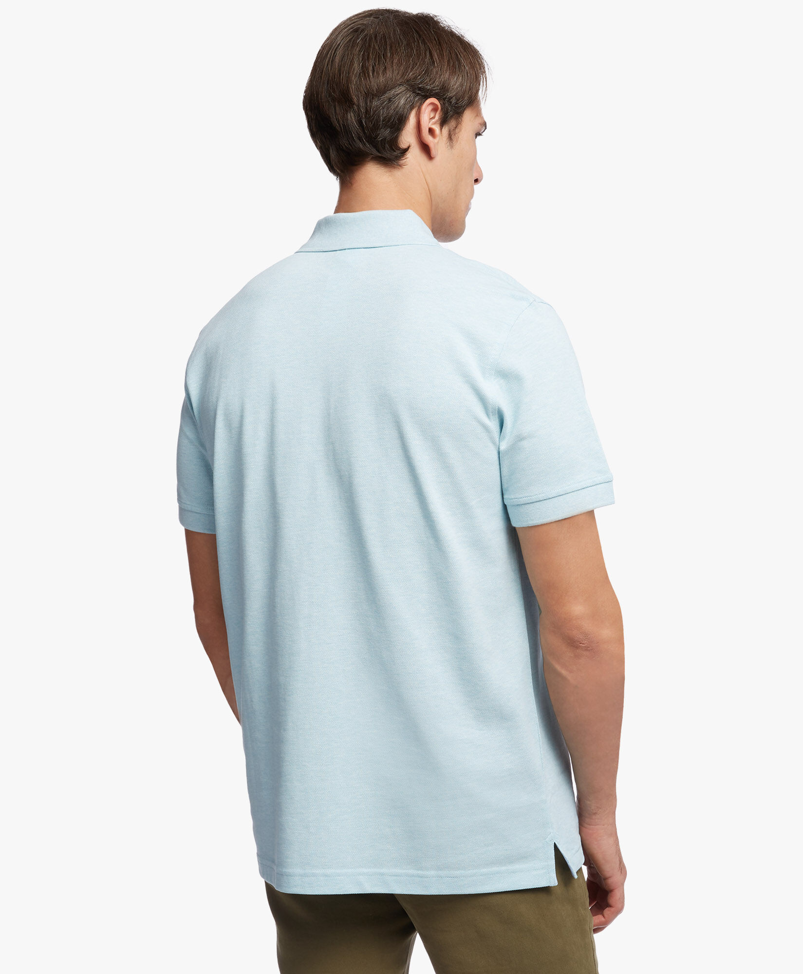 Slim fit Short Sleeves Pique Polo Shirt in Light Blue for Men Brooks Brothers UK