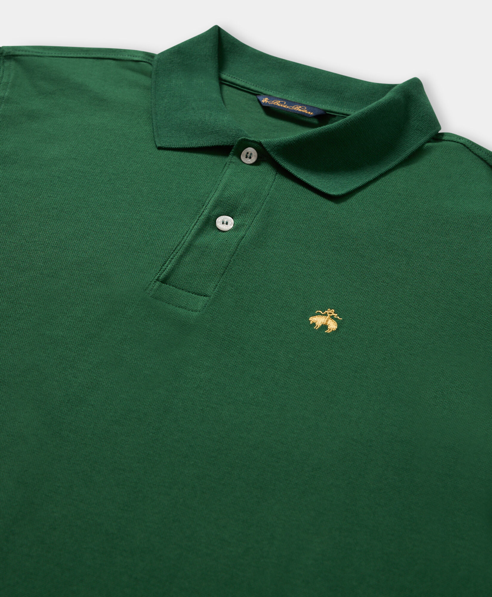 Brooks Brothers Cotton Piqué Polo Medium Green POJER010COPCO001GREEP003