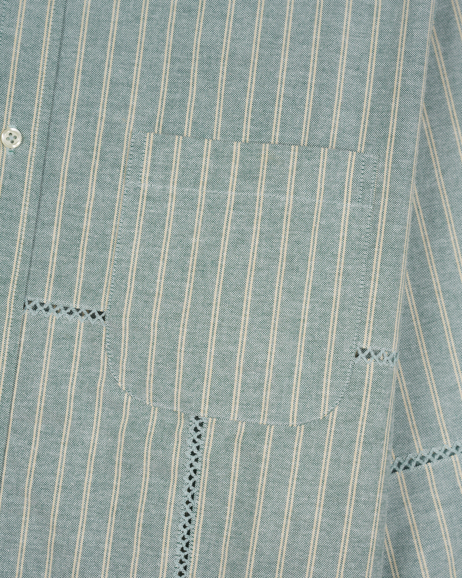 Brooks Brothers Brain Dead x Brooks Brothers California Patchwork Oxford Shirt Green BDS24T24004188GR01