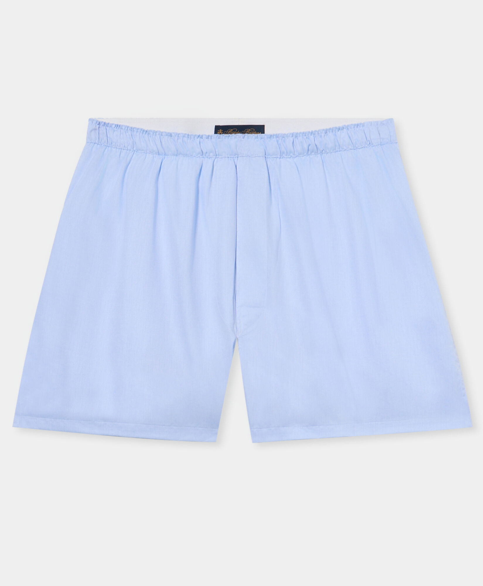 Brooks Brothers Cotton Boxer Shorts Light Blue UNDER021COPCO001LTBLP001