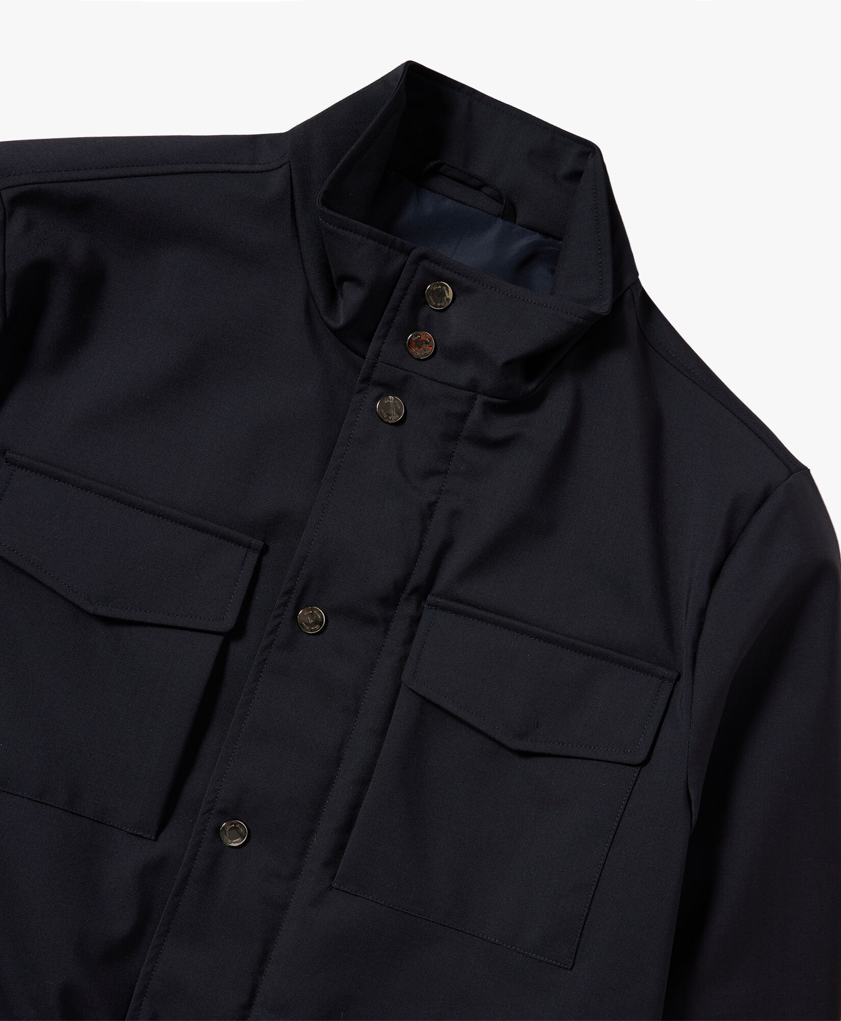 Navy Virgin Wool Field Jacket in Navy for Men Brooks Brothers UK