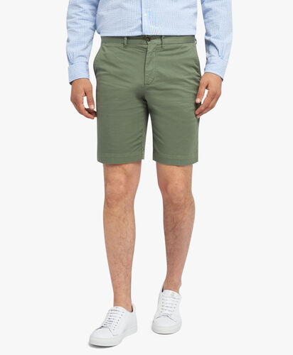 Brooks Brothers Stretch Cotton Gabardine Bermuda Shorts Military CPBER007COBSP002MILIP001