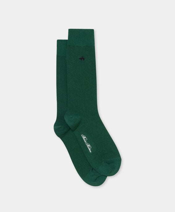 Brooks Brothers Mid-Calf Cotton Socks Green MXAC90003KN10255006P