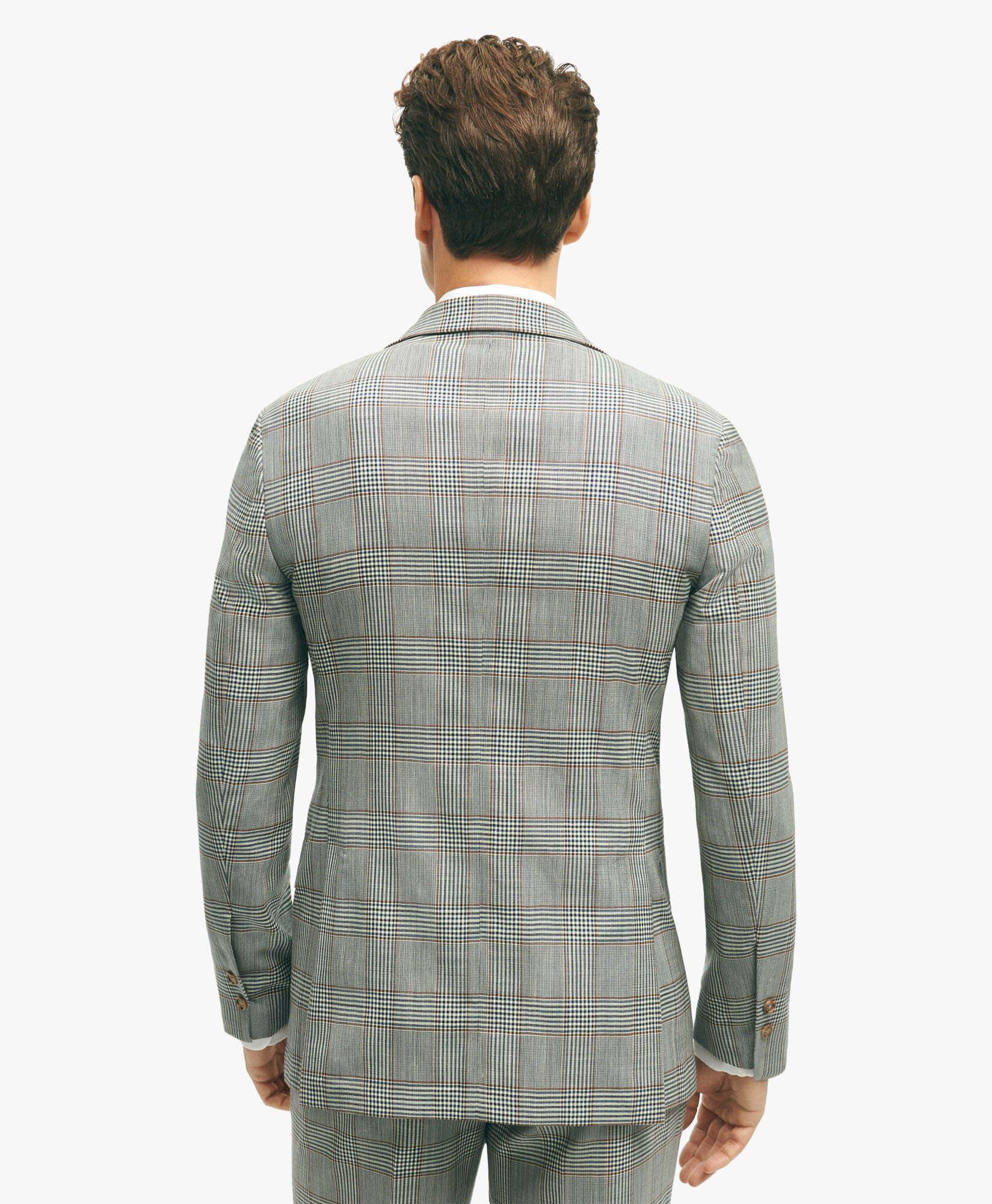 RegentFitWoolCheckSuitJacket in Multi for Men | Brooks Brothers® EU