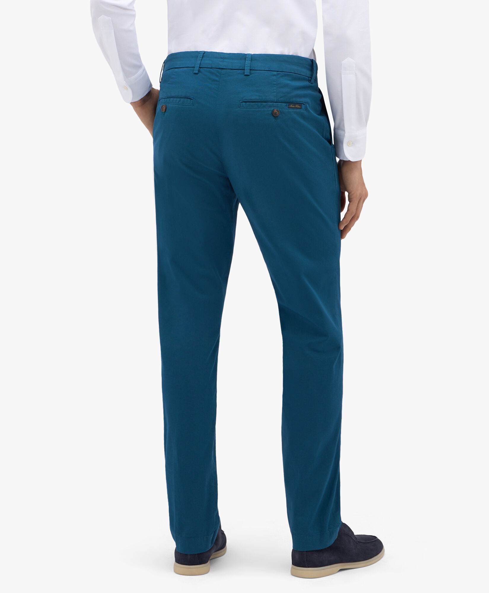 Brooks Brothers Teal Stretch Cotton Chinos Teal CPCHI026COBSP002TEALP001