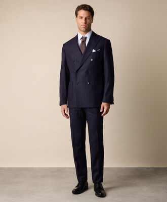 Brooks Brothers Chalkstripe Wool Suit Navy STREG052WOBWV002NAVYF001