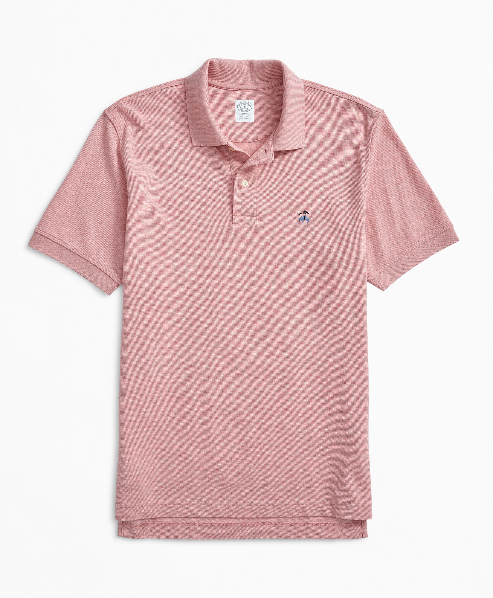 Brooks Brothers Golden Fleece Stretch Cotton Pique Polo Pink 1000090710US100219109