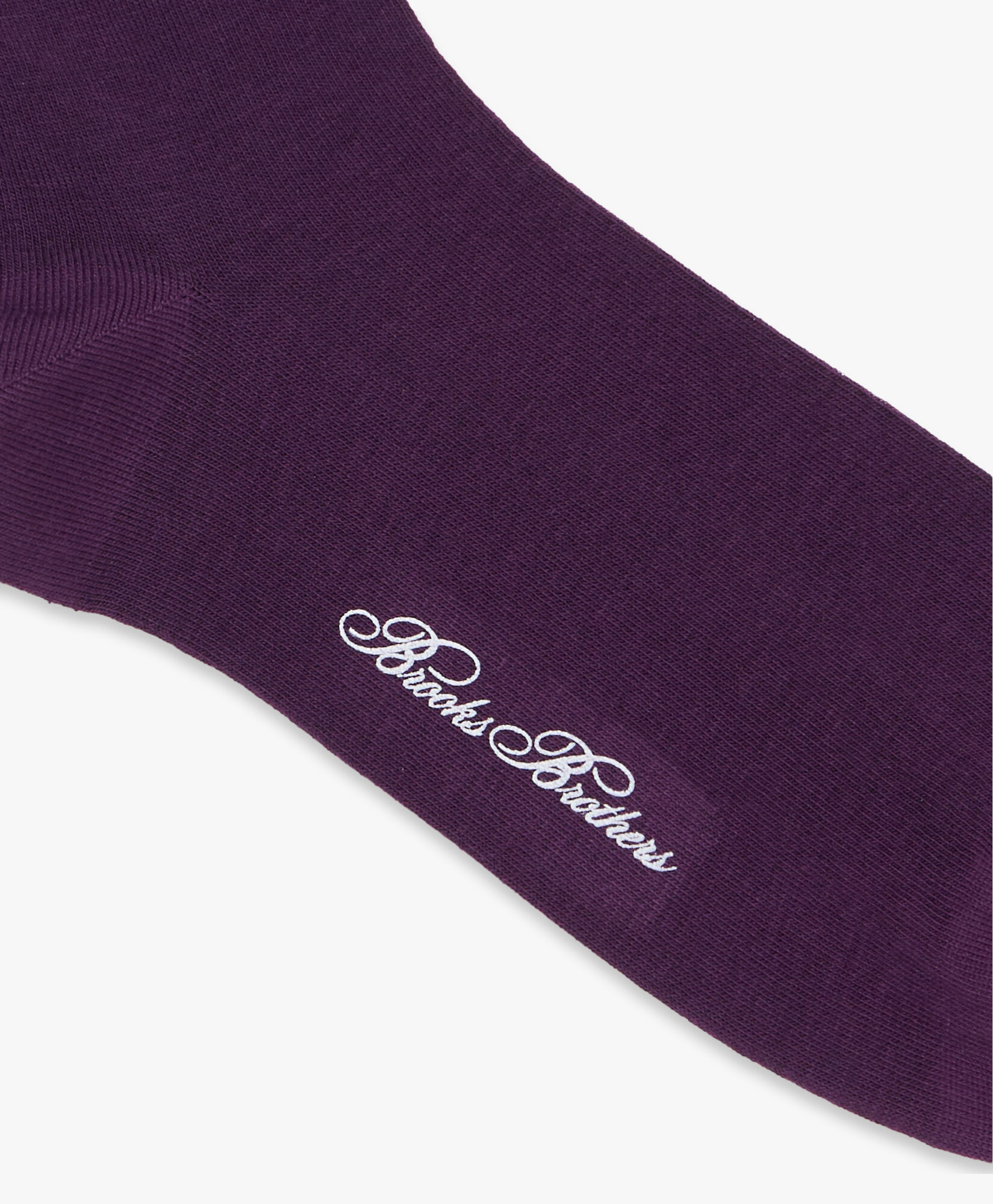 Brooks Brothers Mid-Calf Cotton Socks Purple MXAC90003KN10258008P