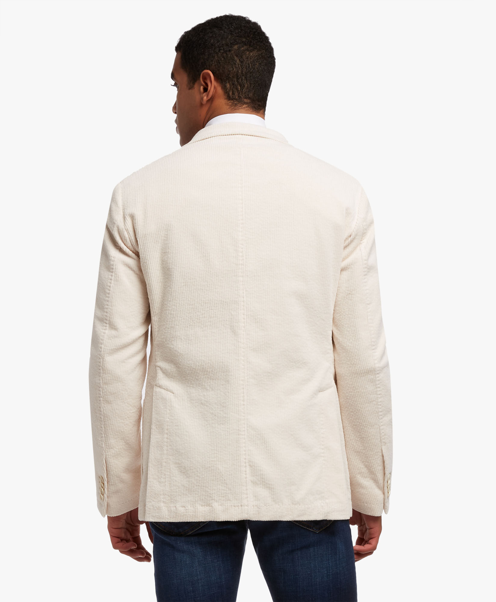 Stretch Cotton Sport Coat in Off White Brooks Brothers UK