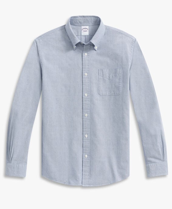 Brooks Brothers Camisa informal para hombre Friday azul de corte regular en Oxford con cuello de polo button down Azul 1000098503US100207819