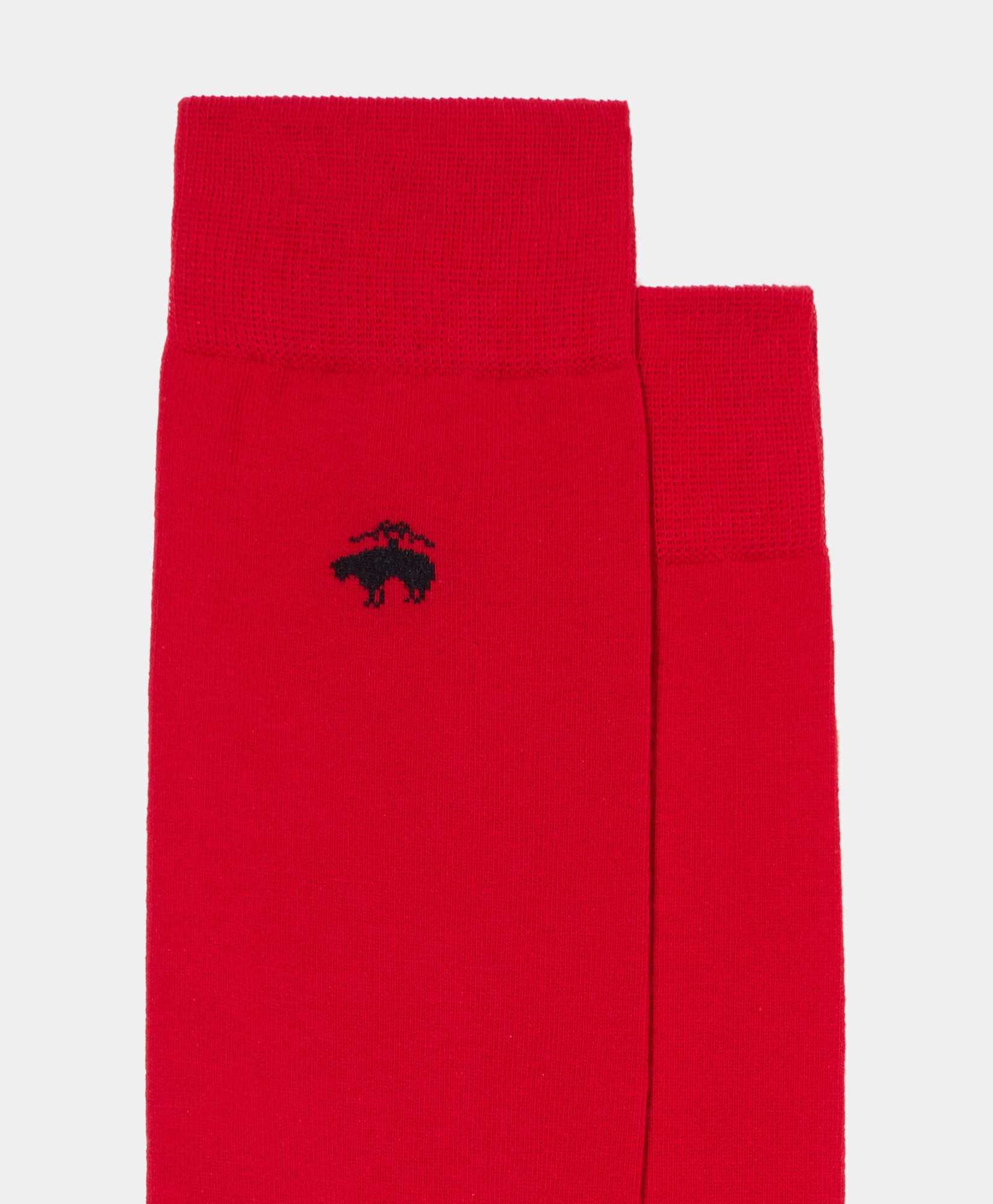 Brooks Brothers Mid-Calf Cotton Socks Red MXAC90003KN10253008P
