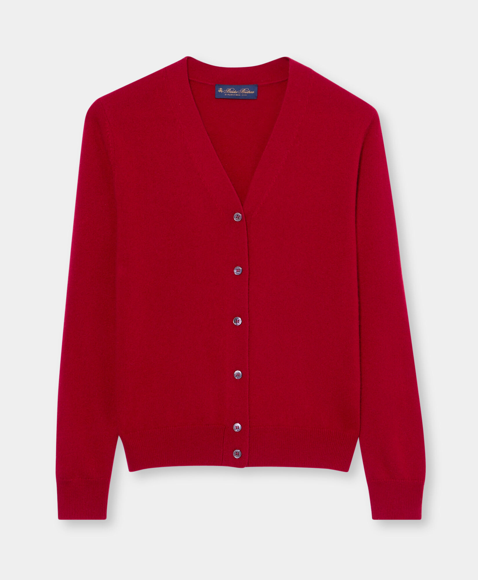 Brooks Brothers Cardigan en Cachemire Rouge KNCAR010WSPWS001REDPL001