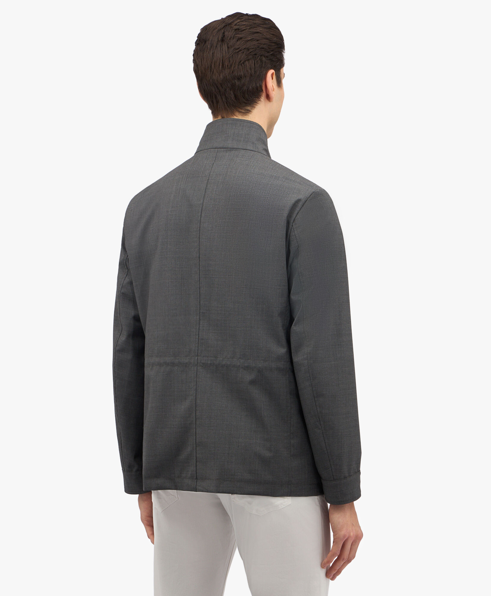 Grey Virgin Wool Field Jacket in Medium Grey for Men Brooks Brothers EU