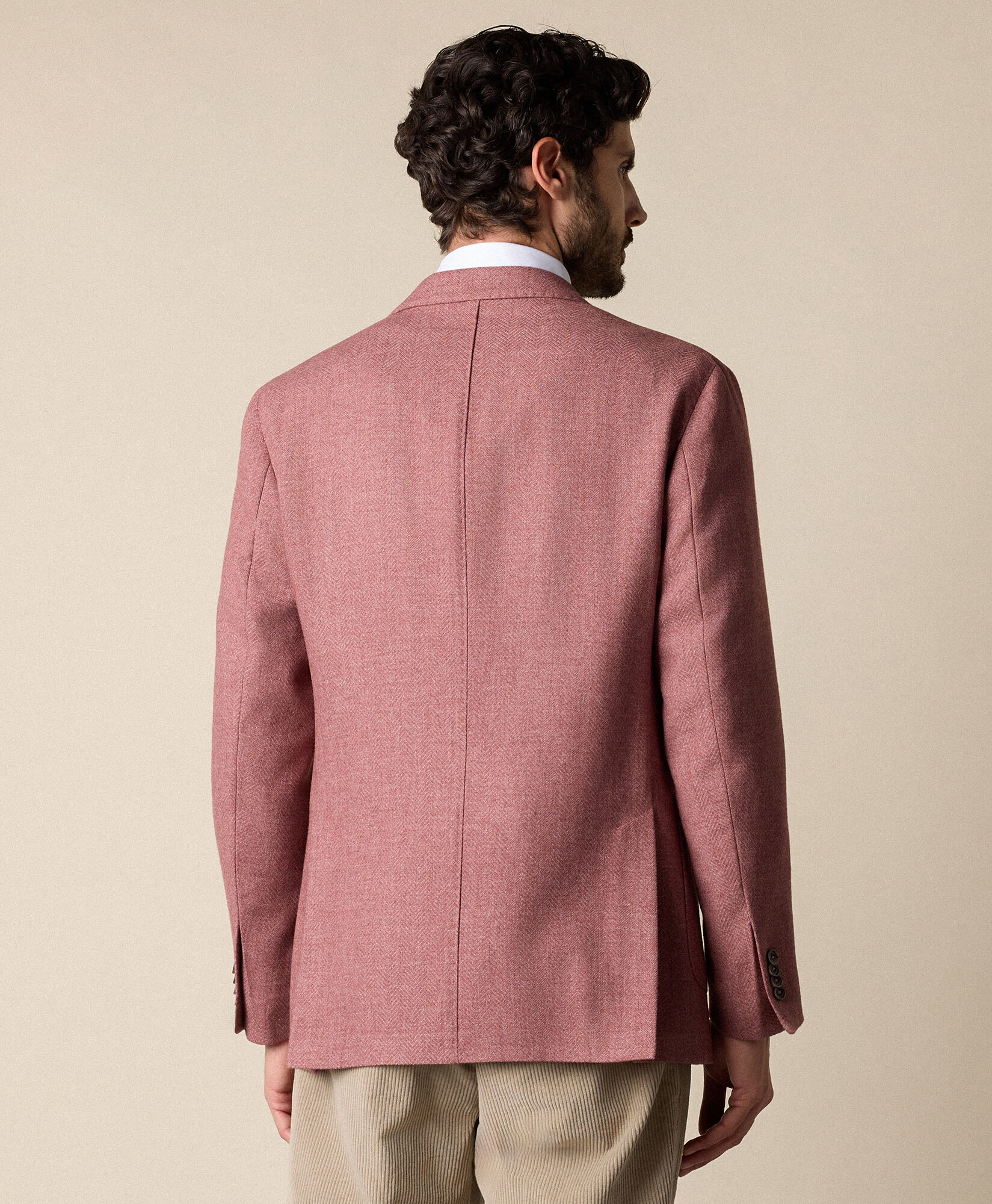 Brooks Brothers Herringbone Wool Blend Blazer Red JKREG105WOBPE001REDPL001