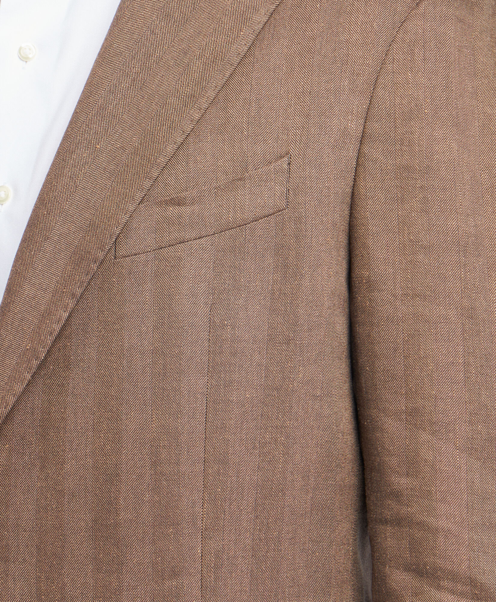 Brown Virgin Wool and Linen Blazer in Brown for Men Brooks Brothers UK