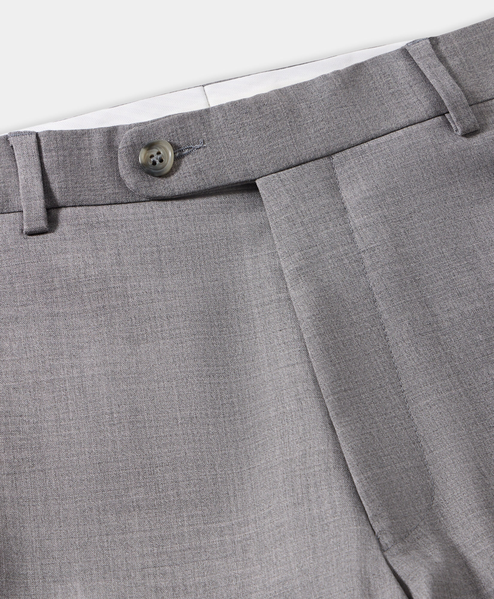 Brooks Brothers Virgin Wool Trousers Light Grey DTROU023WVPWV003LTGRP001