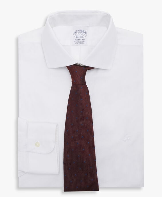 Brooks Brothers Camisa de vestir non-iron con cuello abierto y corte Regent Blanco 1000096955US100204272