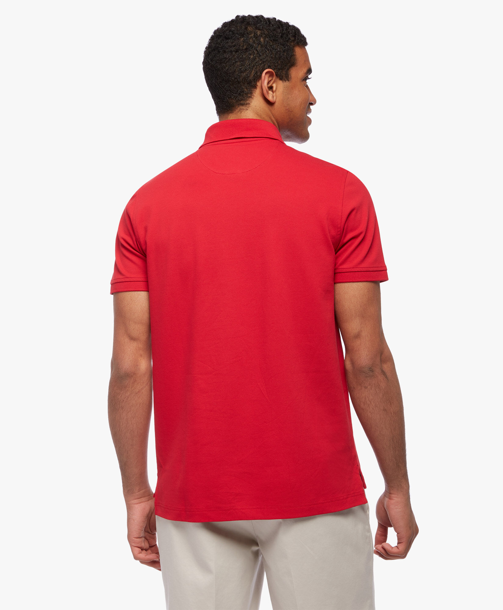 Red Slim Fit Golden Fleece Stretch Supima Polo Shirt in Red for Men Brooks Brothers EU