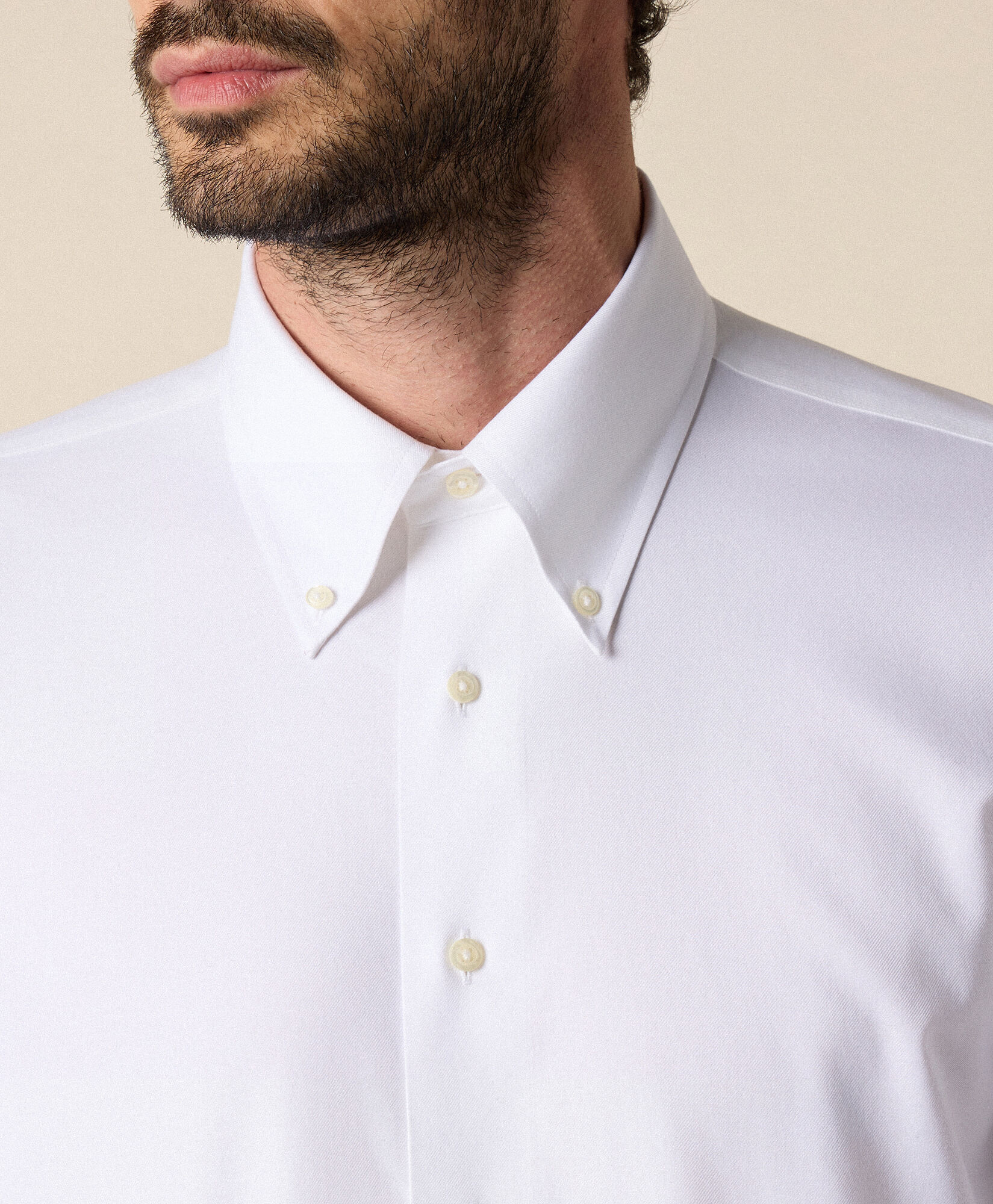 Brooks Brothers Slim Fit Non-Iron Stretch Supima Cotton Twill Shirt with Button Down Collar White 1000096432US100201344