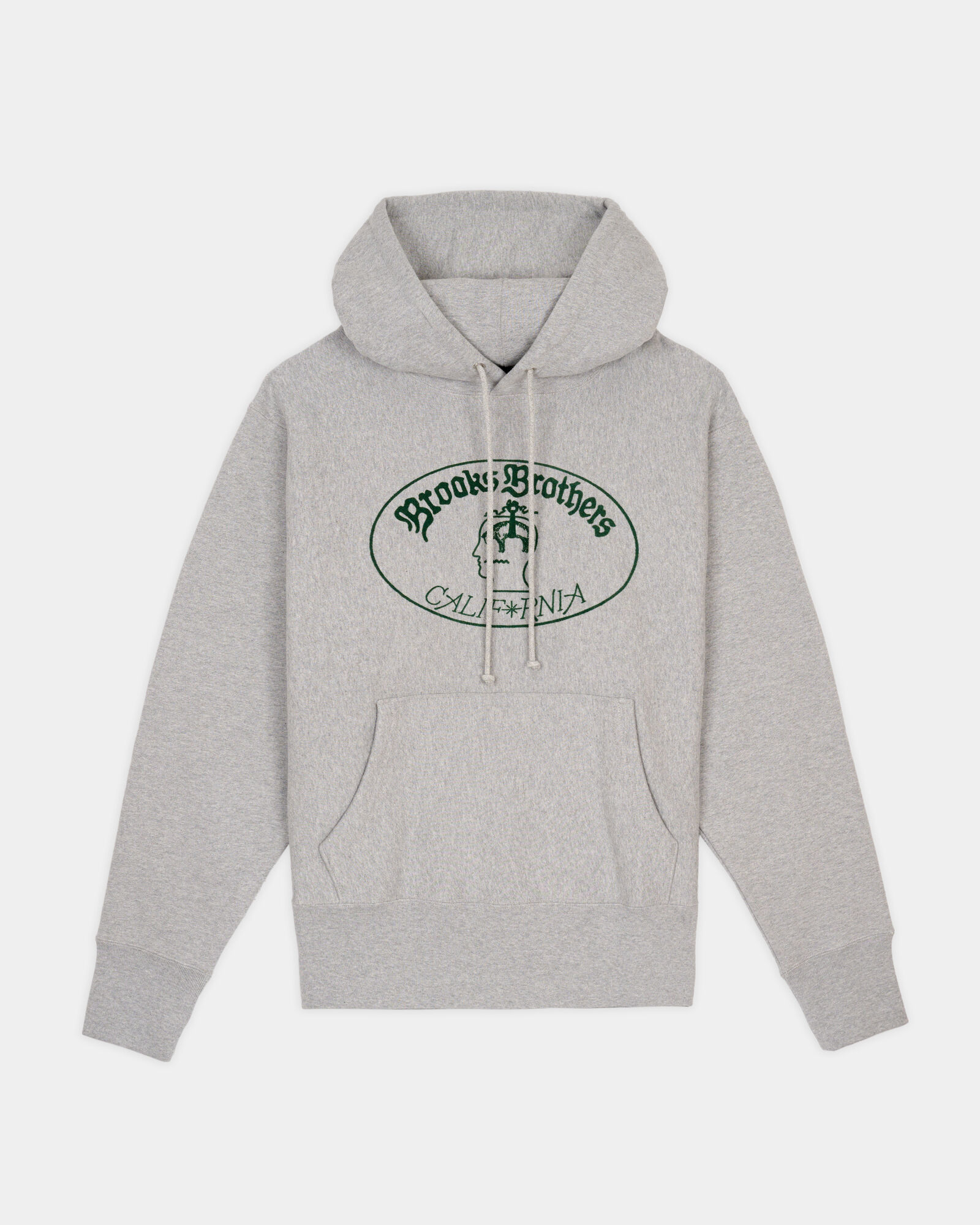 Brooks Brothers Brain Dead x Brooks Brothers California Logo Hoodie Grey BDP25T19004474GY07