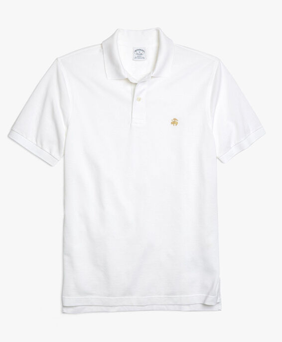 Brooks Brothers Slim-fit Short Sleeves Supima Cotton Polo Shirt White 1000085167US100174371