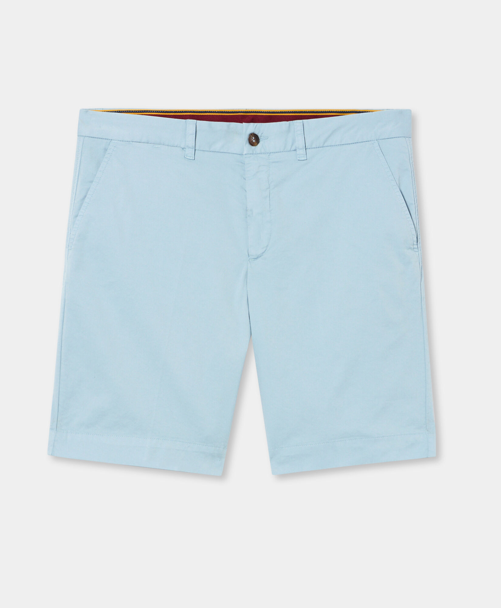 Brooks Brothers Stretch Cotton Gabardine Bermuda Shorts Sky CPBER007COBSP002SKYP0001