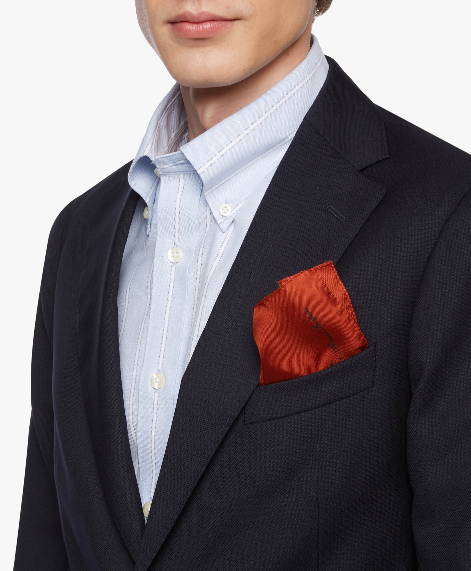 Pochette de costume en soie en Rouge Brooks Brothers EU