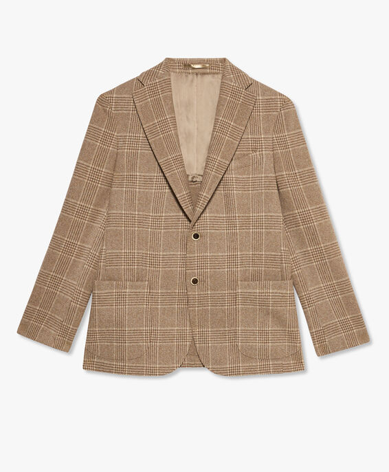 Brown Virgin Wool Cashmere Blend Blazer in Brown | Brooks Brothers® UK