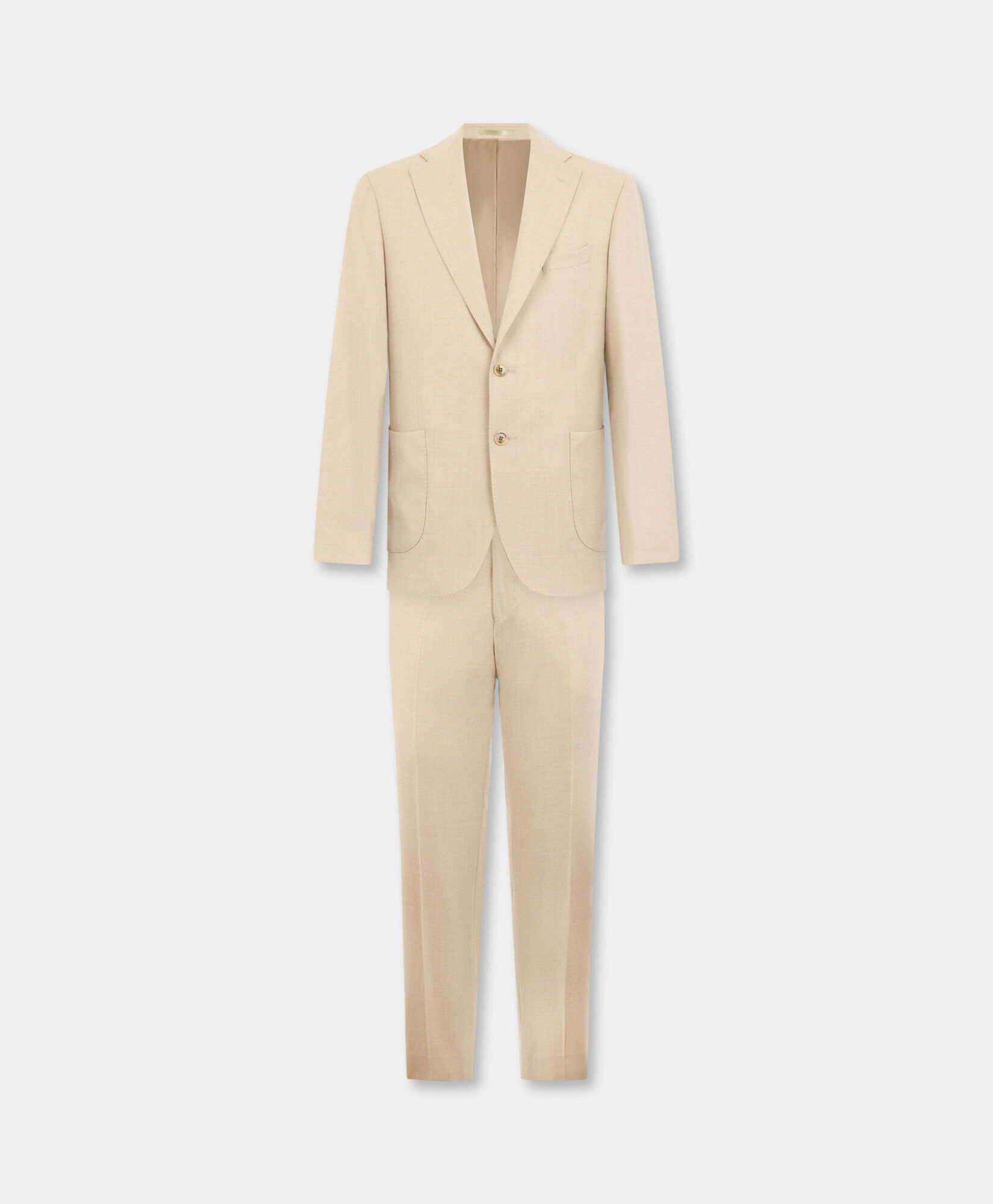 Brooks Brothers Wool Travel Suit Natural STREG065WOBPA007NATLP001