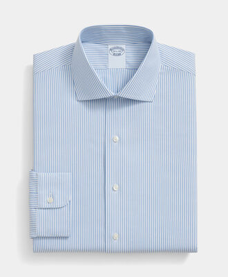 Brooks Brothers Slim Fit Non-Iron Royal Oxford Shirt with English Collar Blue 1000104105US100220312