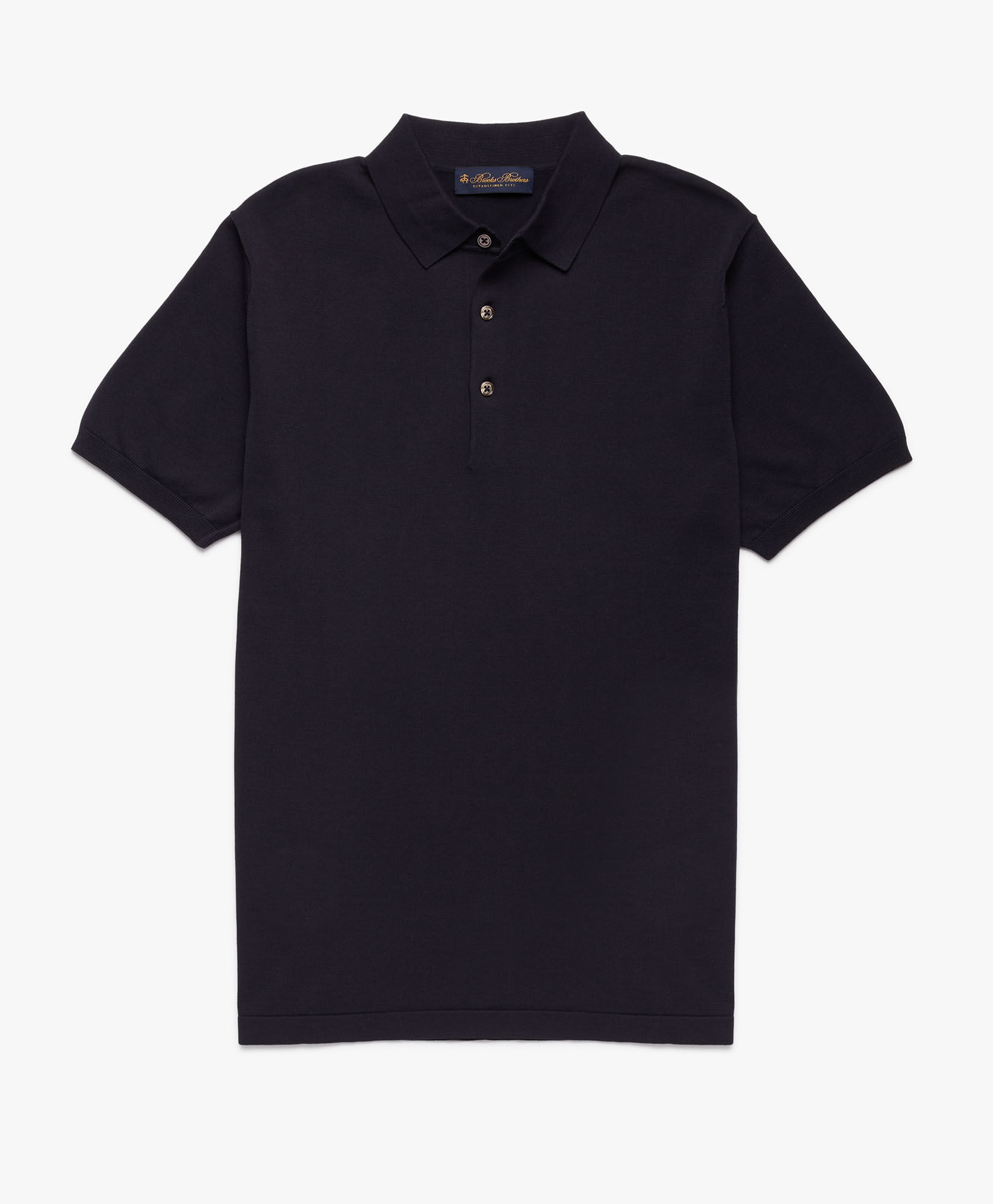Brooks Brothers Cotton Knit Polo Navy KNPOL002COPCO002NAVYP001