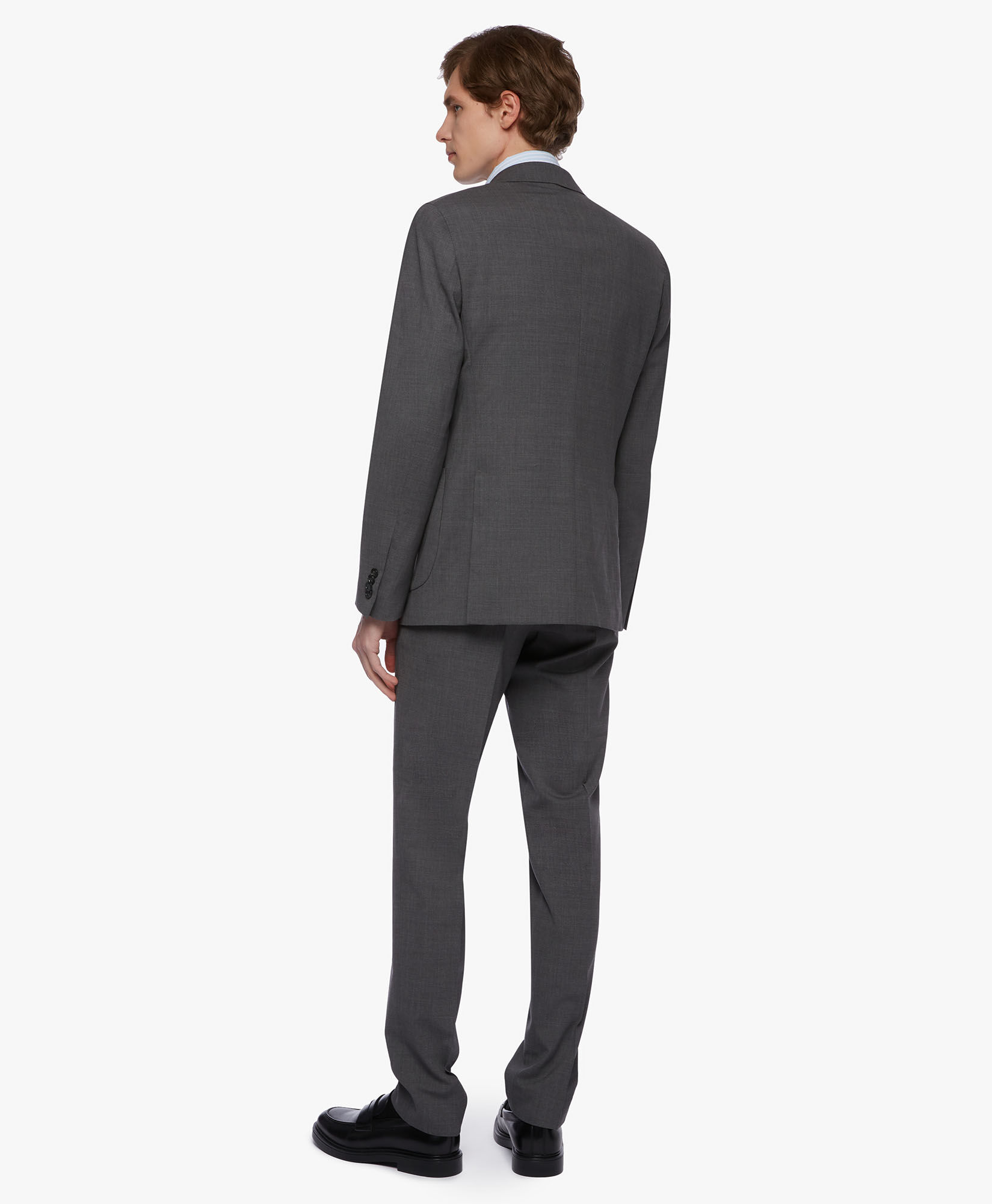 Brooks Brothers Wool-Blend Suit Medium grey STRTP001WVBSP001MDGRP001