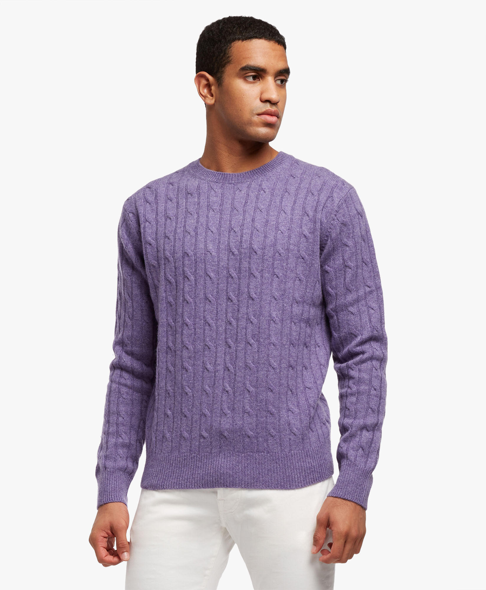 Purple cable cheap knit sweater
