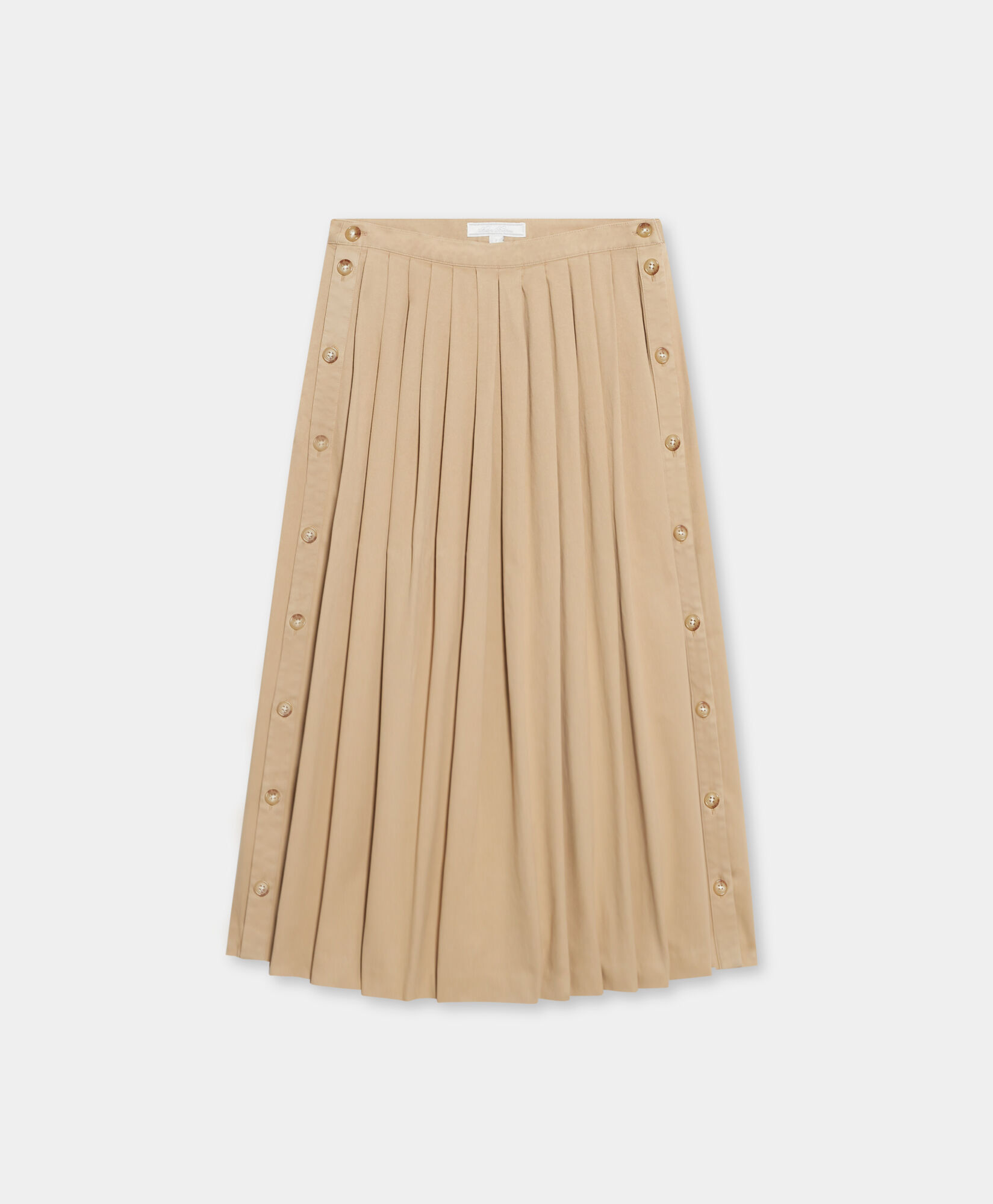 Button Down Circle Skirt in Beige for Women Brooks Brothers EU
