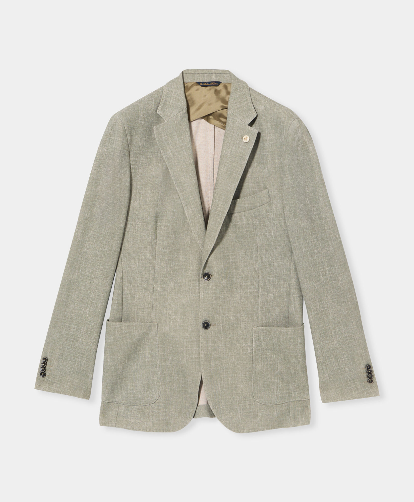 Brooks Brothers Cotton Blend Jersey Jacket Sage JKREG057PLBCO002SAGEP001