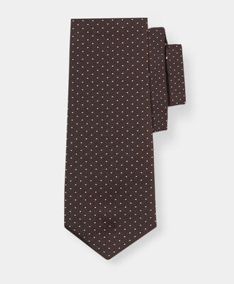 Brooks Brothers Polka Dot Silk Tie Brown ACNEK119SEPSE001BRWNF001