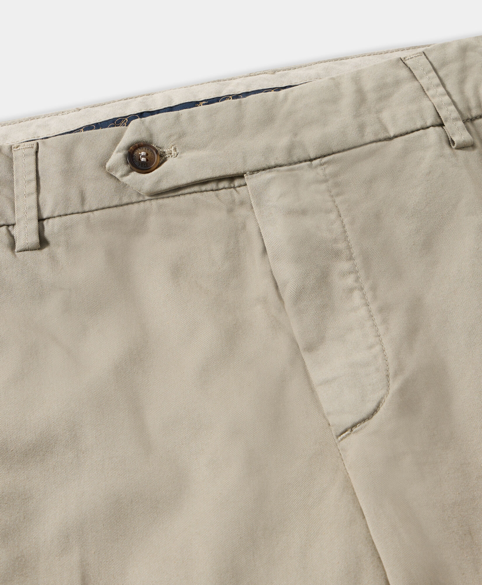 Khaki Stretch Cotton Chinos in Khaki for Men Brooks Brothers UK