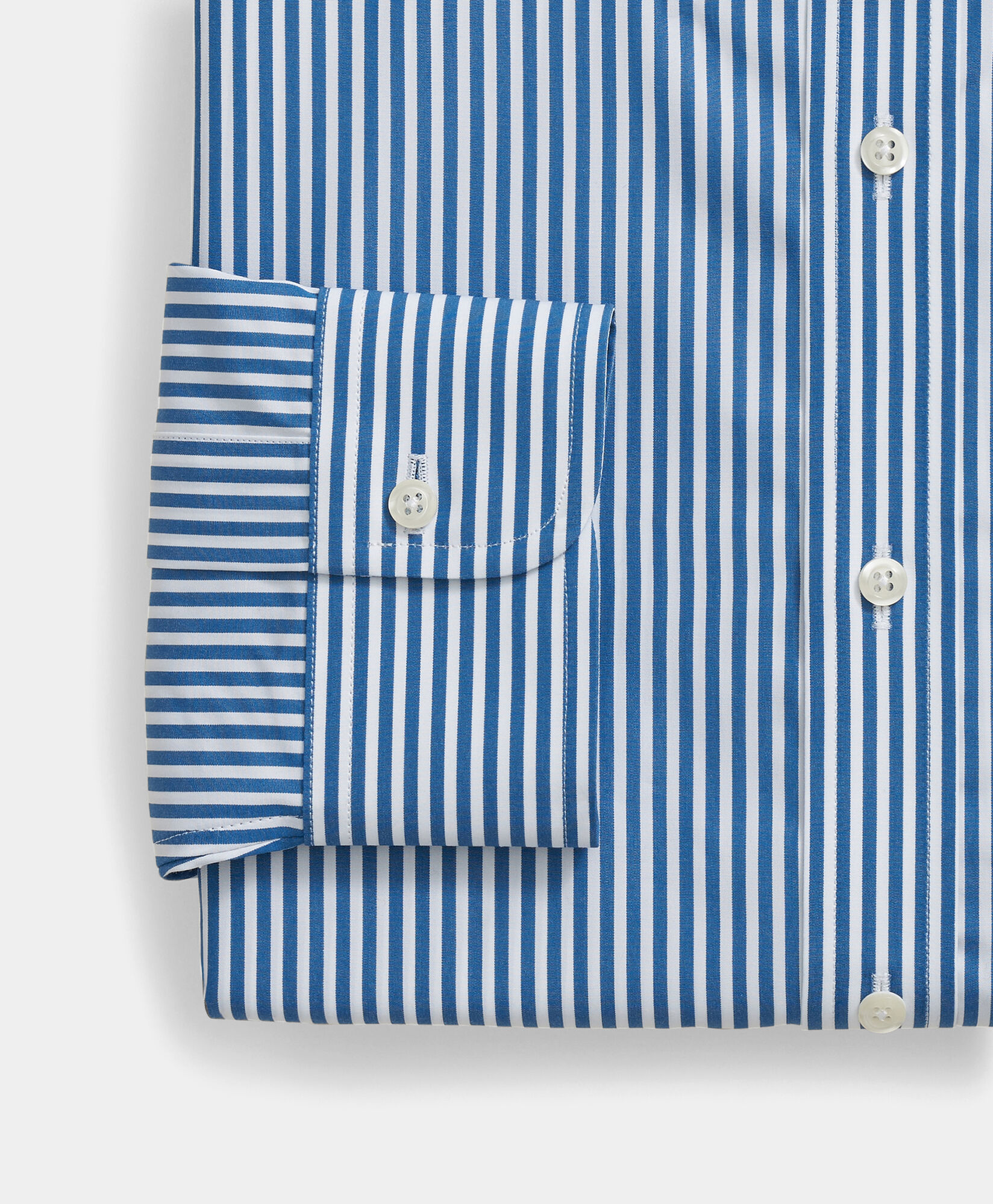 Brooks Brothers Chemise à rayures en coton Supima® avec Col Button Down Coupe Regular Bleu 1000105163US100221713