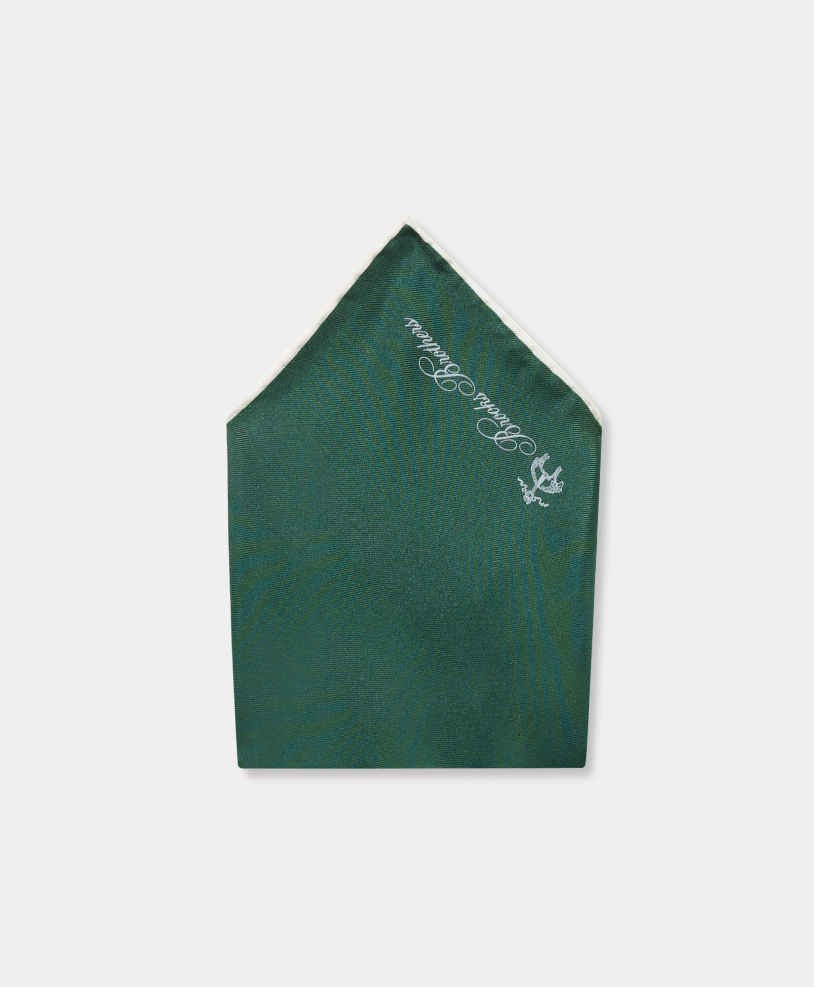 Brooks Brothers Plain Silk Pochette Green ACPOC001SEPSE001GREEP001