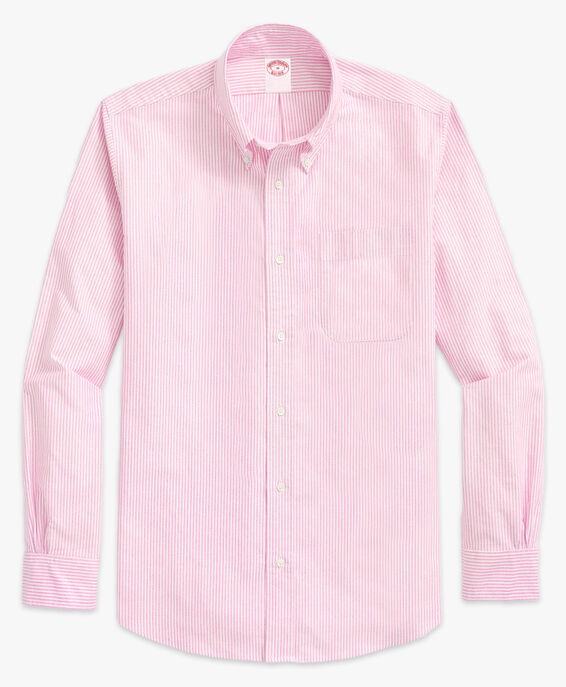 Brooks Brothers Original Polo Button-Down Striped Oxford Shirt Pink 1000089992US100186475