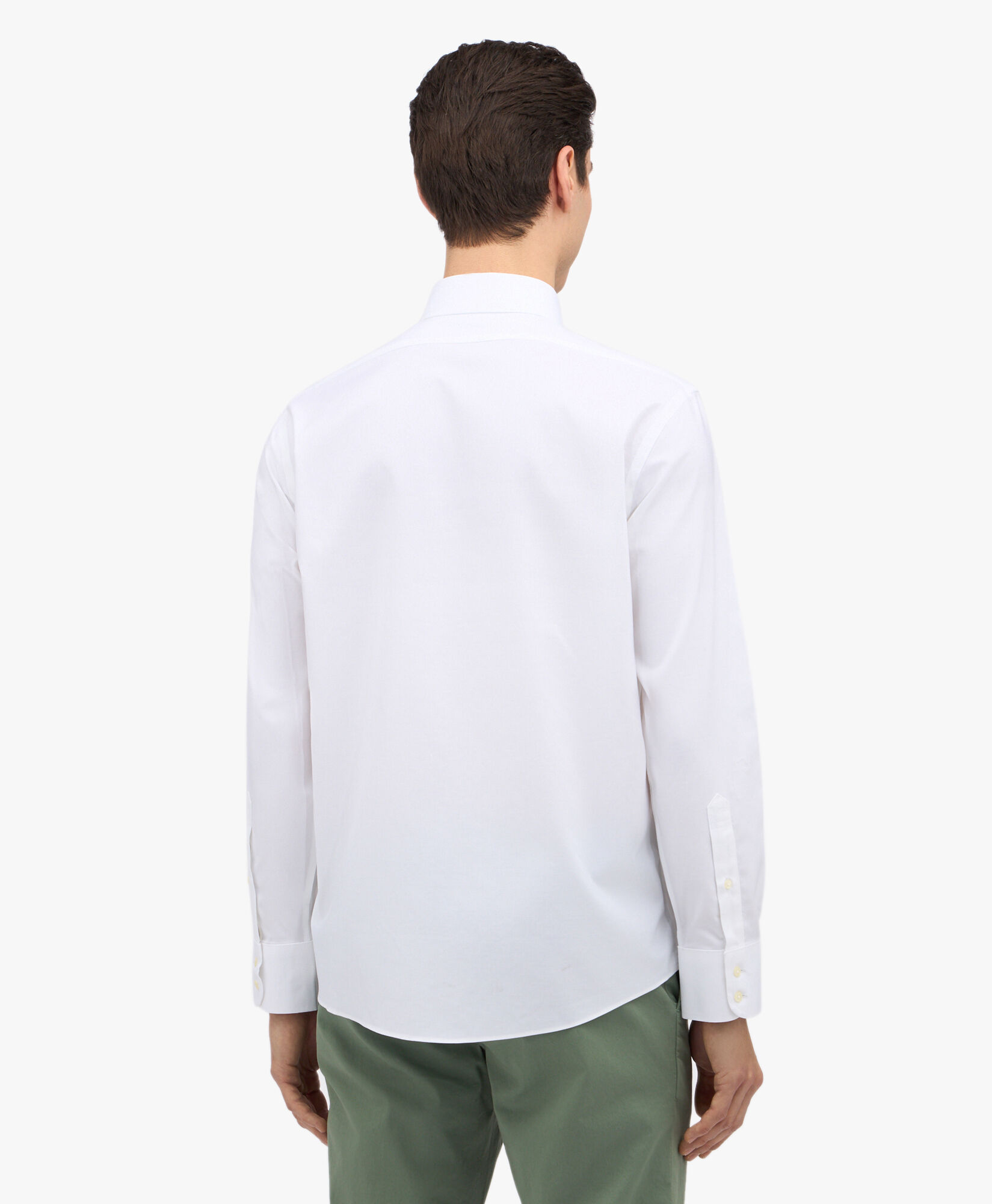 Brooks Brothers Chemise coupe regular avec col Ainsley Blanc 1000095234US100199815