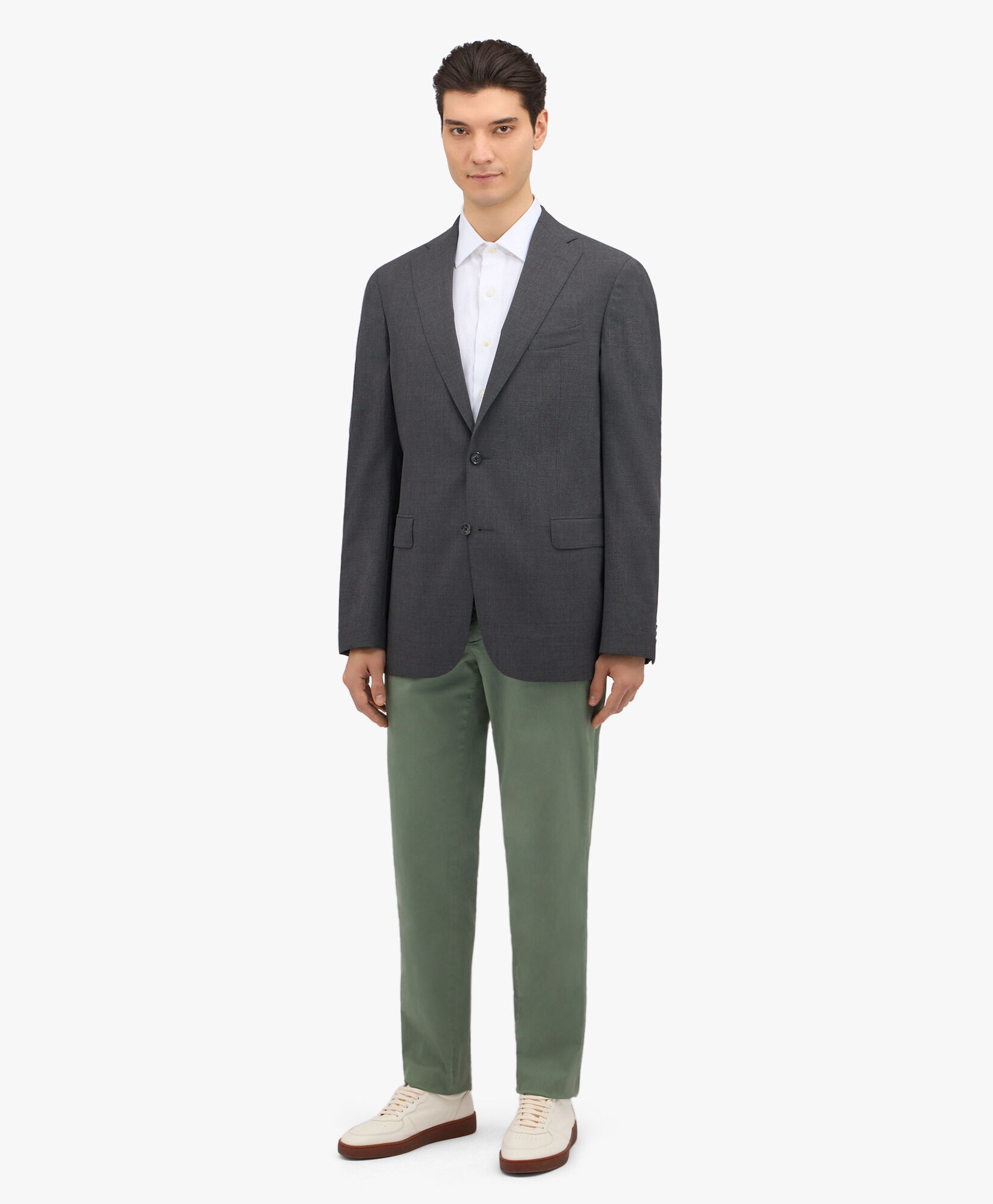 Brooks Brothers Chemise coupe regular avec col Ainsley Blanc 1000095234US100199815