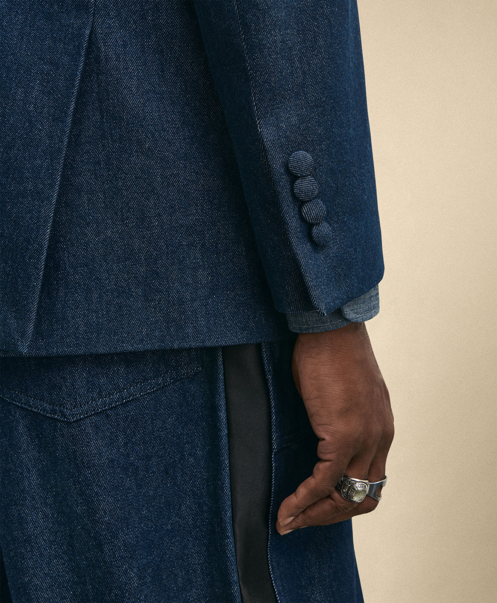 Brooks Brothers Brooks Brothers x Engineered Garments - Denim Oversized Dinner Jacket Denim 1000107143US100226858