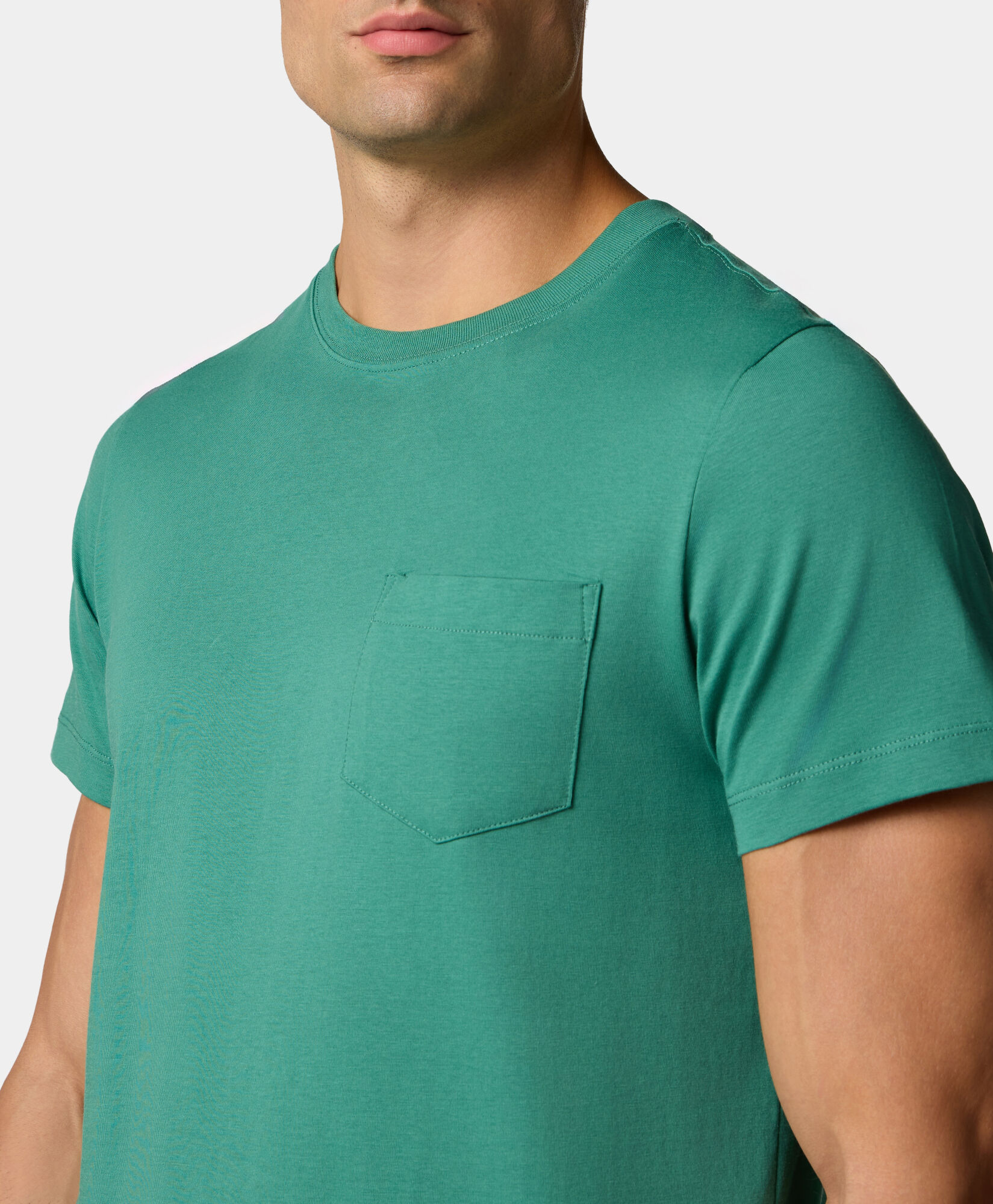 Brooks Brothers Cotton Pocket T-Shirt Green KNTSH009COPCO001GREEP001