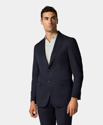 Brooks Brothers Virgin Wool Single-Breasted Blazer Navy JKREG069WVPWV003NAVYP001