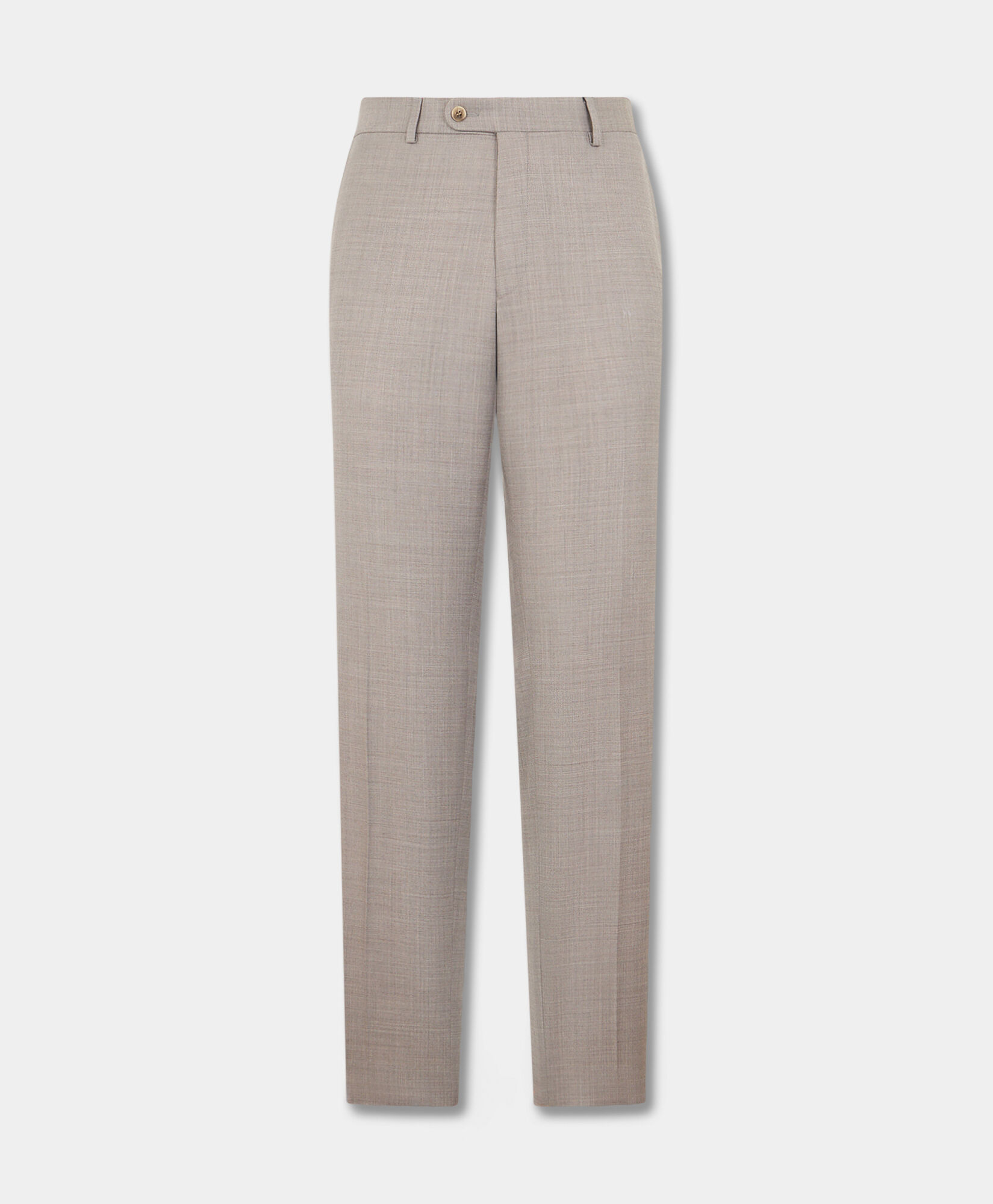 Brooks Brothers Virgin Wool Blend Comfort Trousers Natural DTROU036WVBPL004NATLP001