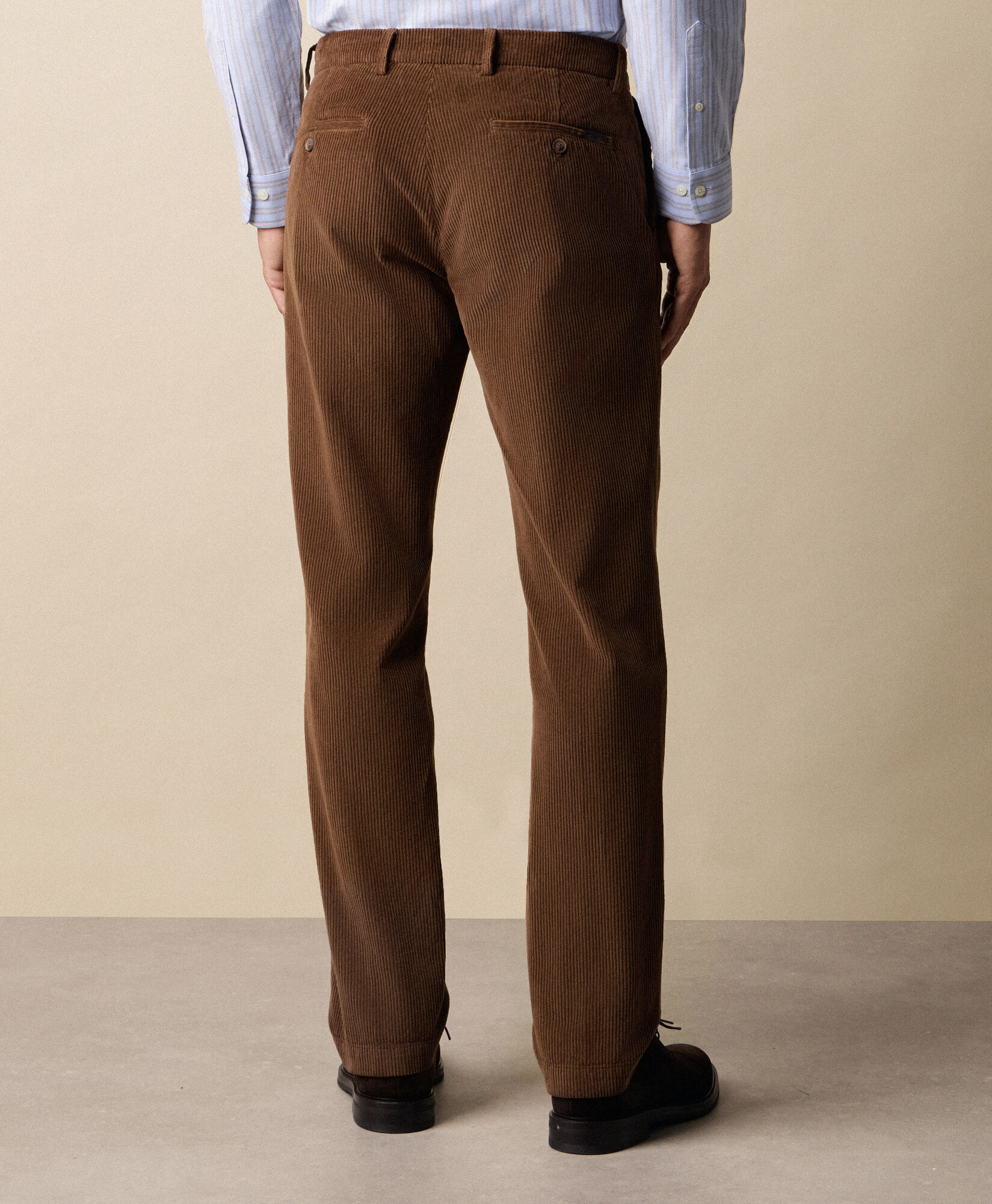Brooks Brothers Regular Fit Cotton Corduroy Chino Tobacco CPCHI065COPCO001TOBCP001