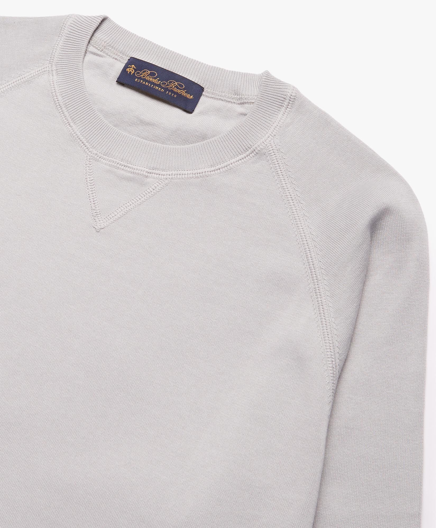 Cotton Sweatshirt in Light grey for Men Brooks Brothers UK