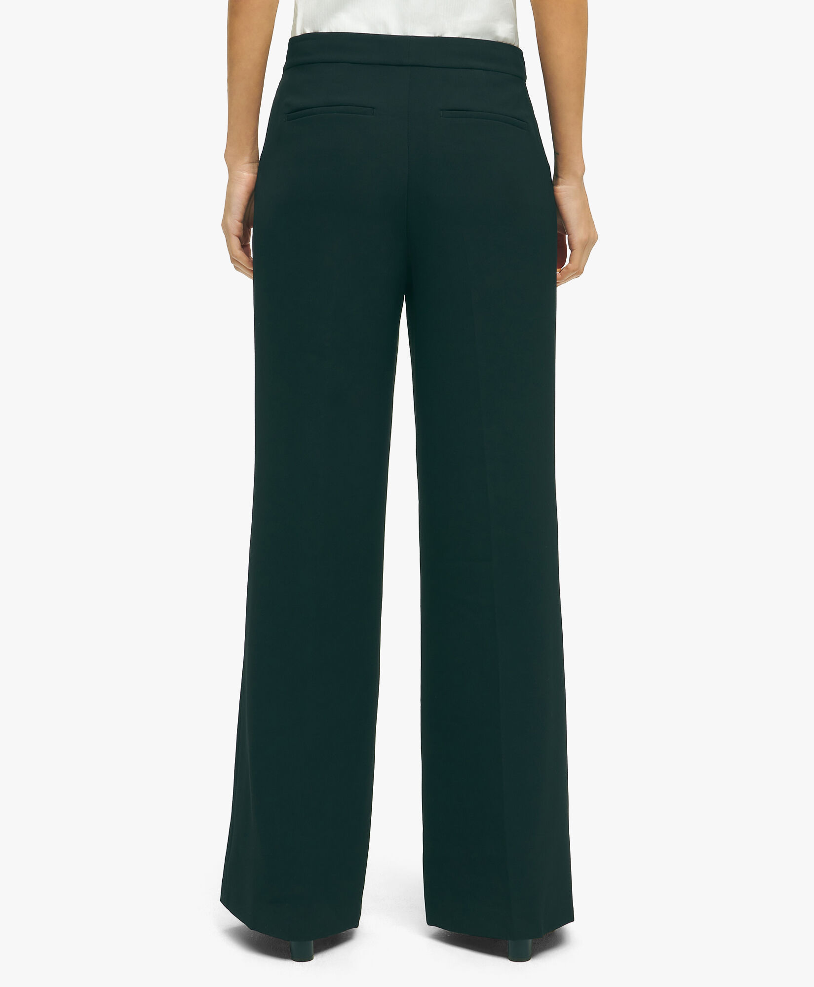 Black Stretch Pants in Black for Women Brooks Brothers UK